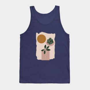 Boho Element Leaf Tank Top